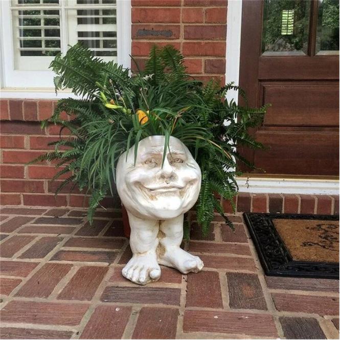 Mugglys Face Statue Planter - Happy New Year 49% OFF🎊