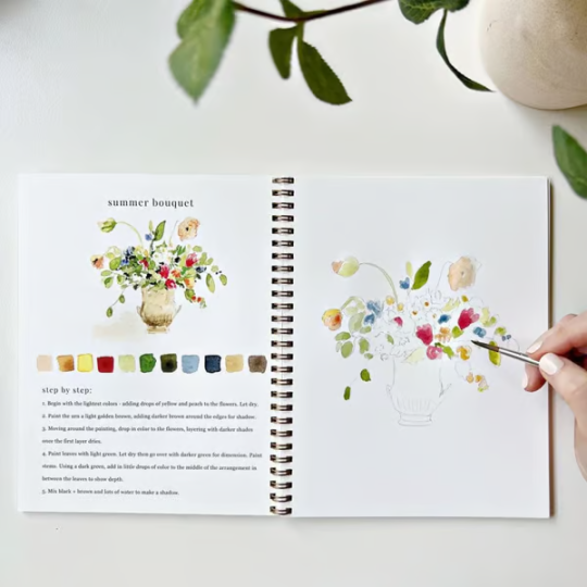 🖼️Suitable for beginners💕Watercolor painting book