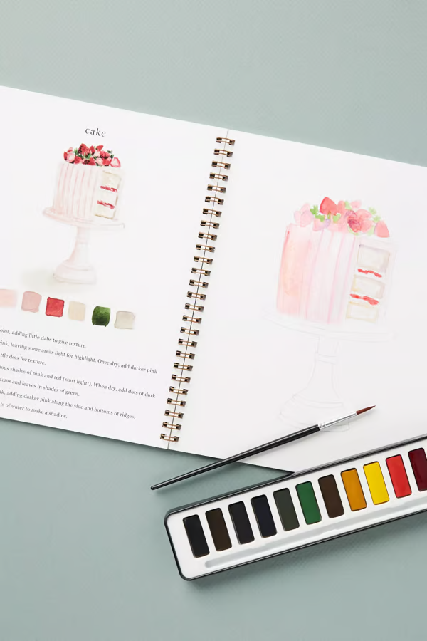 🖼️Suitable for beginners💕Watercolor painting book