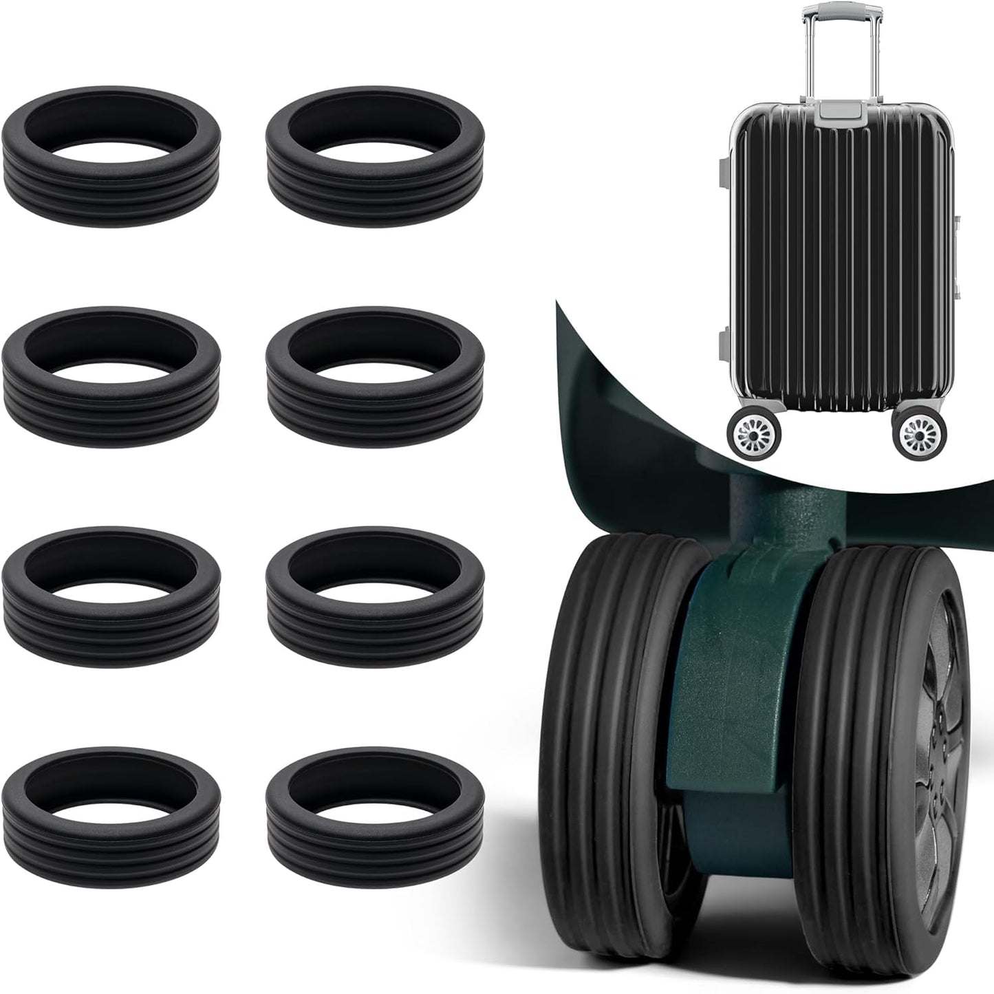 🔥Spring Sale🔥Luggage wheel silent protective cover