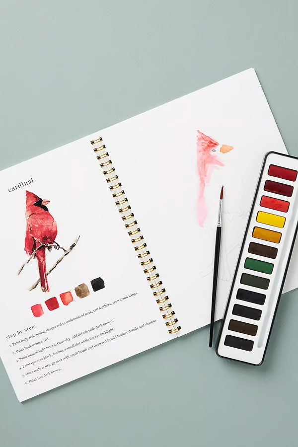 🖼️Suitable for beginners💕Watercolor painting book