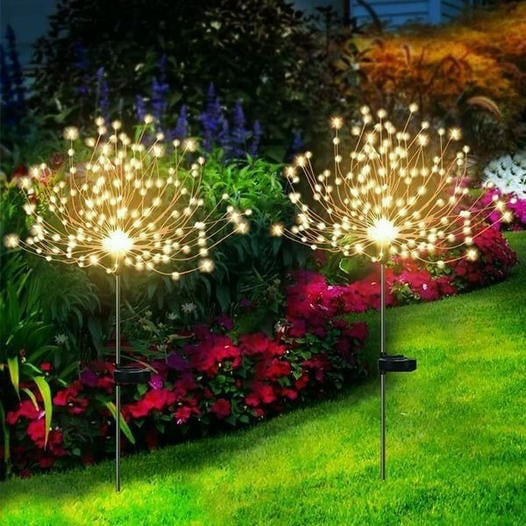 🔥LAST DAY 70% OFF🎁Waterproof Solar Garden Fireworks Lamp