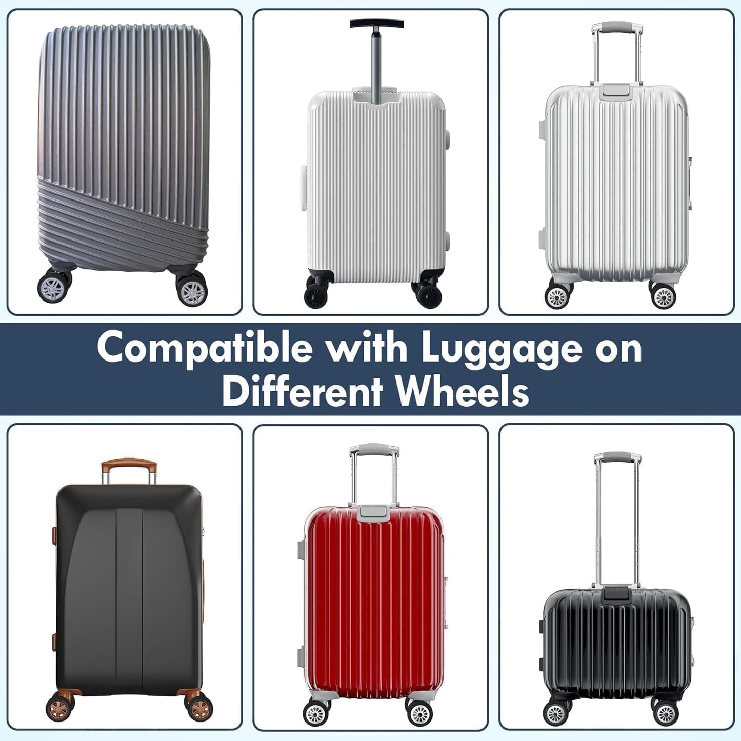 🔥Spring Sale🔥Luggage wheel silent protective cover