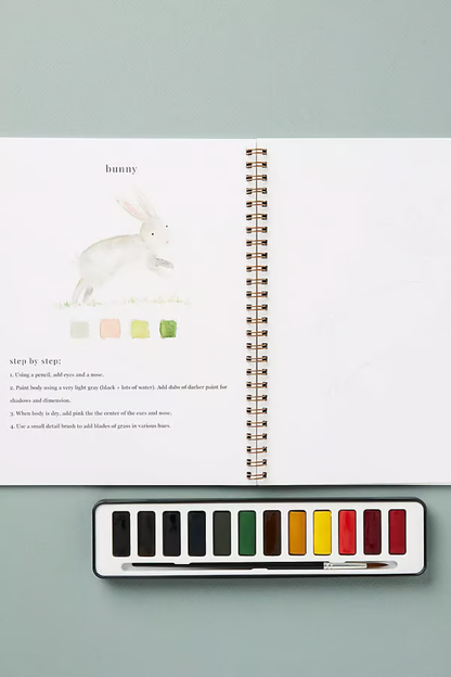 🖼️Suitable for beginners💕Watercolor painting book